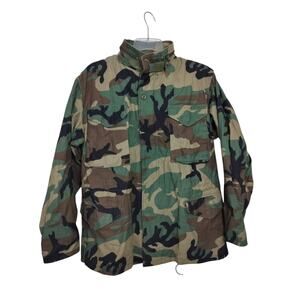 5294)US Military M65 Field Jacket Coat Cold Weather M Regular Woodland Camo